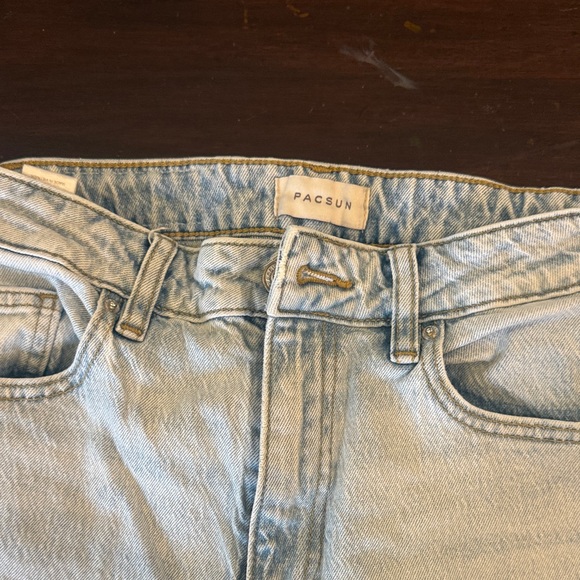 PacSun Light Blue Straight Leg Women's Jeans - Picture 2 of 4